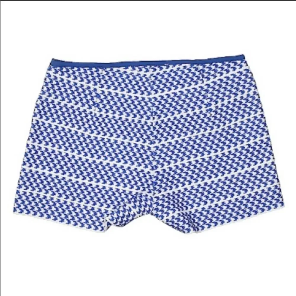 HYFVE Blue Houndstooth stretch Shorts